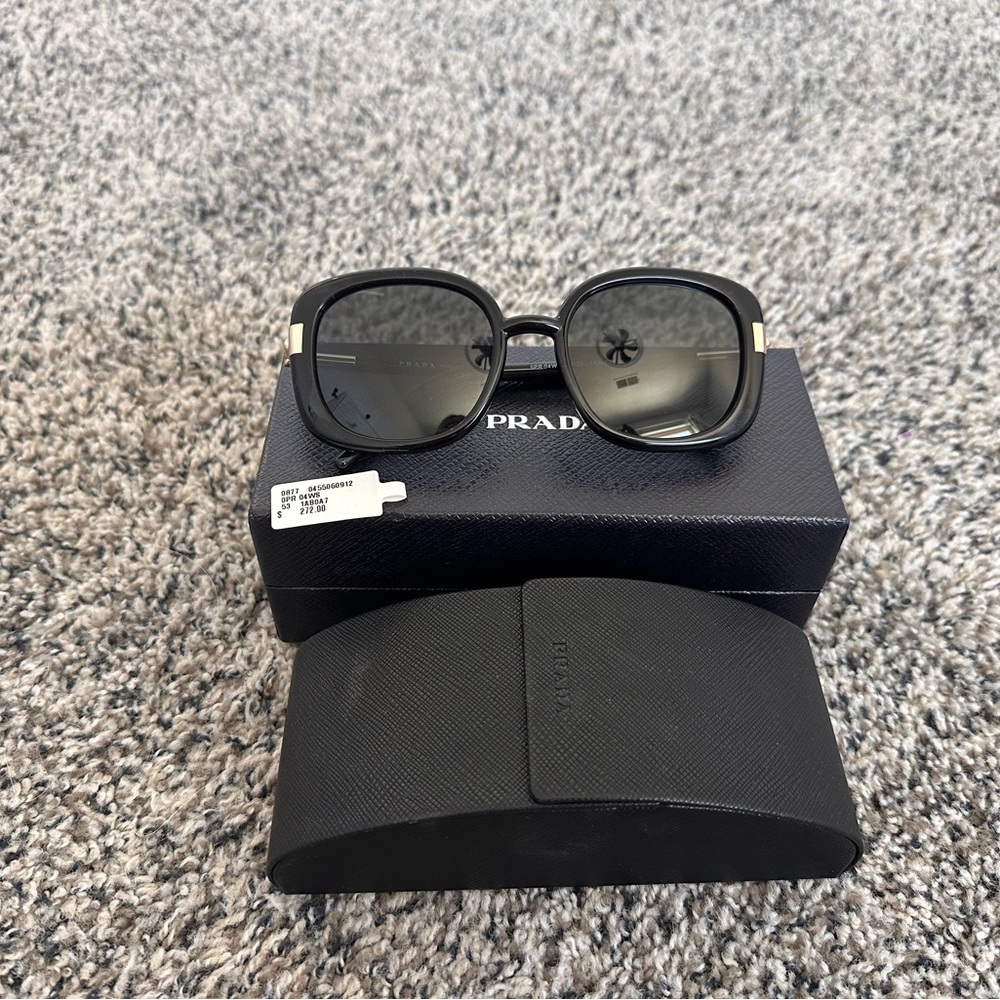 Prada polarized square sunglasses